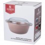 ФОРМА ДЛЯ ЗАПЕКАНИЯ СО СТЕКЛЯННОЙ ЖАРОПРОЧНОЙ КРЫШКОЙ AGNESS 28*23*13,4СМ 2,5Л КРАСНАЯ (КОР=6ШТ.)