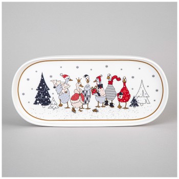 БЛЮДО ОВАЛЬНОЕ LEFARD "FAMILY CHRISTMAS" 25,5 СМ (КОР=24ШТ.)