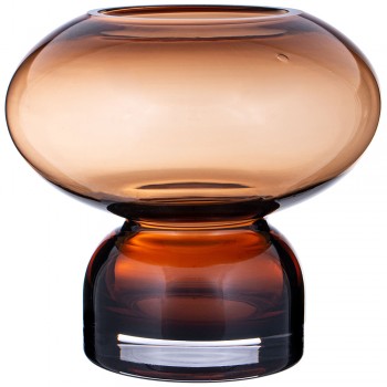 ВАЗА "D"ARTE" AMBER 15*15*13.5 CM