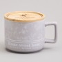 КРУЖКА LEFARD 400МЛ С БАМБУКОВОЙ КРЫШКОЙ "LOVING FAMILY" 9.6*8CM